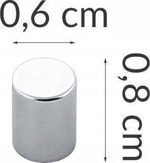 Set magnetësh Zeller, 6 copë, çelik inox, argjendtë