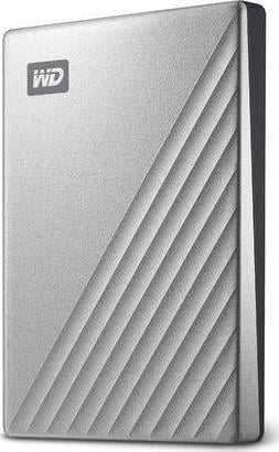 Hard disk i jashtëm WD My Passport Ultra, 2TB, USB C, argjendtë recertified
