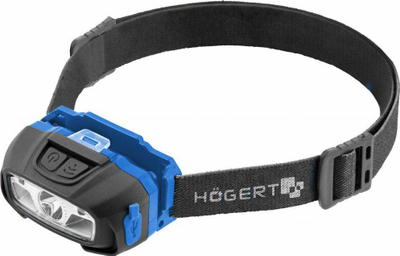 Dritë koke Hogert Technik HT1E421, LED 5W, bateri 650mAh, e zezë