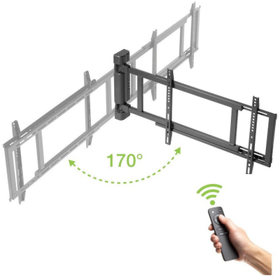 Mbajtëse murale për monitor Techly ICA PLB 060M, motorizuar, 43" 77.5 122 cm, e zezë