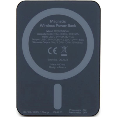 Powerbank Ferrari Magnetic Wireless, MagSafe 15W, 5000mAh, i zi