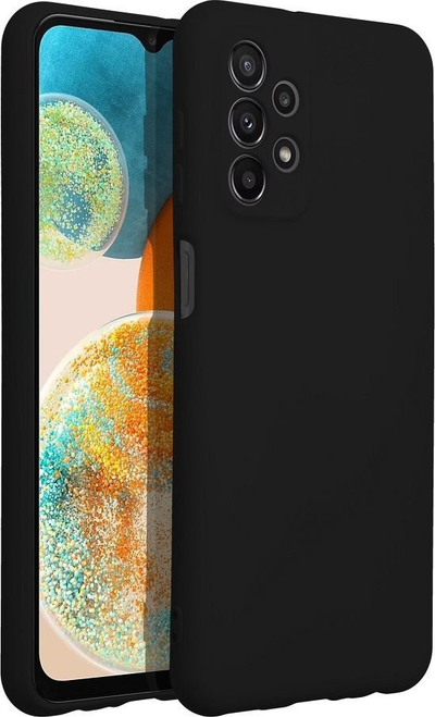 Mbrojtëse telefoni Forcell Silicone për Samsung Galaxy A23 5G, silikon, mat, e zezë