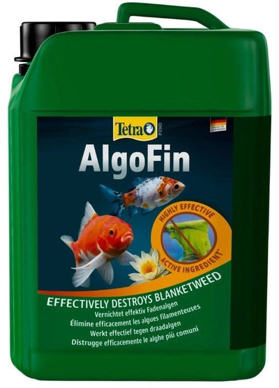 Solucion kundër algave Tetra Pond AlgoFin, 3L, për pellg kopshti, likuid