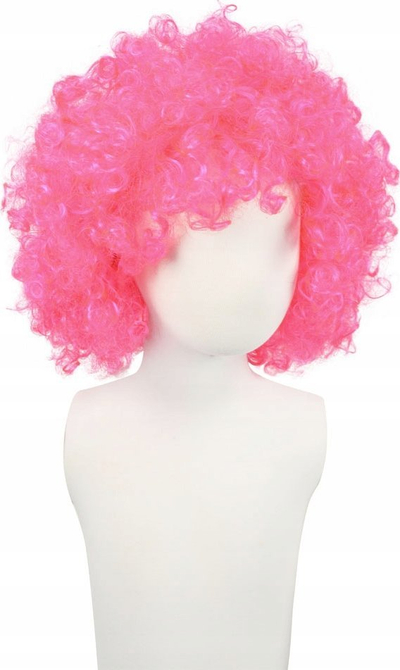 Parukë afro XXL, një masë, rozë