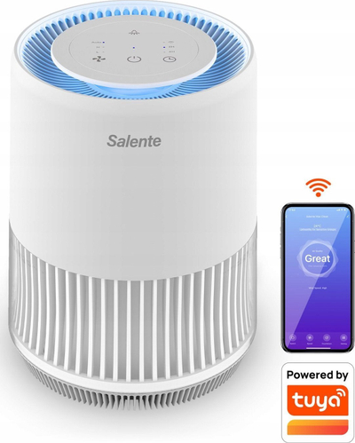 Pastrues ajri Evolveo Salente MaxClean me filtër HEPA H13, WiFi Tuya SmartLife, i bardhë