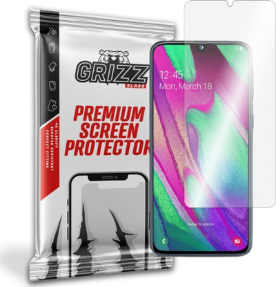 Xham mbrojtës hibrid GrizzGlass për Samsung Galaxy A40, transparencë e lartë