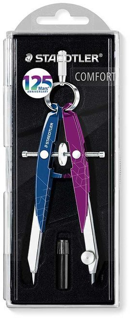 Штанцир Staedtler Mars Comfort 556, радиус до 230 mm, издание 125 годишнина, сино виолетова