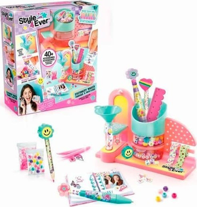 Креативен сет Canal Toys Mini Paper Factory, 40 аксесоари, со декоративни налепници, розова
