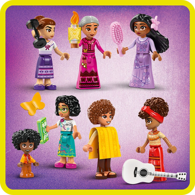 Set lodrash LEGO Disney Encanto Magical Madrigal House 43245, shtëpi ndërtuese, shumëngjyrëshe