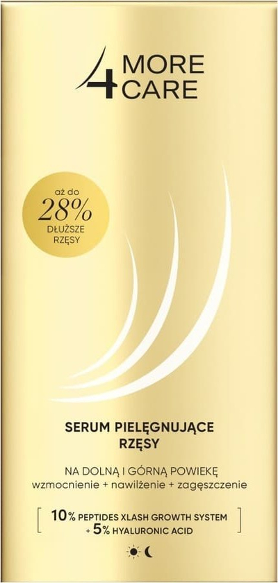 Serum ushqyes për qerpikët More4Care, 3 ml, për forcim edhe dendësi, transparent