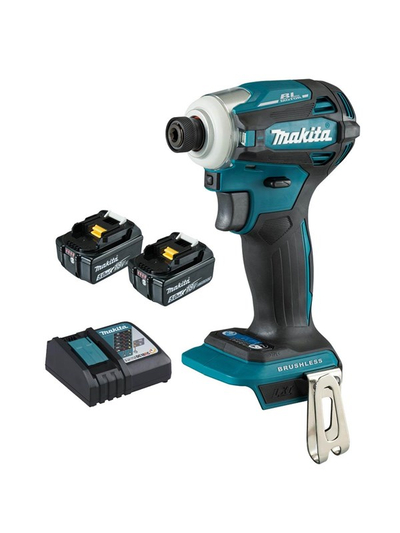Vidëgoditëse me bateri Makita DTD172RTJ, 1/4", 18V, 180 Nm, zi blu