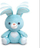 Lodër plushtë interaktive Anek Little Bunny A Ku Ku, me dritë, me zë, e kaltër