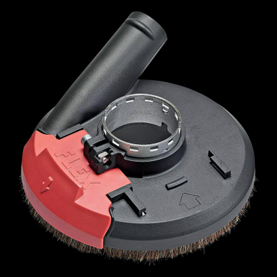 Kapak mbrojtës për gërryes Flex 452572, 125 mm, thithje e fortë pluhuri, ngjyrë e zezë