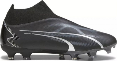 Këpucë futbolli Puma Ultra Match+ LL FG AG, për burra, pa lidhëse, të zeza