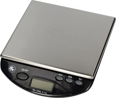 Peshore kuzhine Rhino Coffee Gear Bench Scale, 2kg, saktësi 0.1g, e zezë