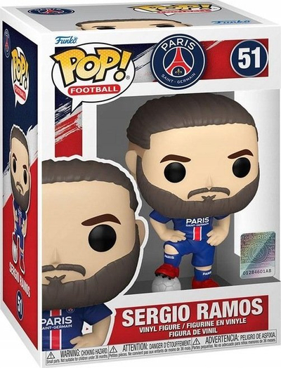 Figurinë Funko Pop Paris Saint-Germain Sergio Ramos, 9.5cm, vinil, shumëngjyrëshe