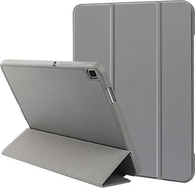 Mbulesë tablet Closing Smart Case për Samsung Galaxy Tab A7 Lite, kthehet në mbajtëse, eco-leather, gri