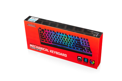 Tastierë mekanike Modecom Volcano Lanparty, TKL, RGB, me kabllo, e zezë
