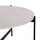 Set tavolina për kafe Ronda 2-pjesësh Φ80cm & Φ50cm (HM21089.04), bardhë