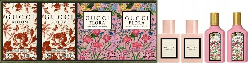 Set dhuratë parfumi Gucci Fragrance 4 Piece, Bloom, Flora Gorgeous Gardenia