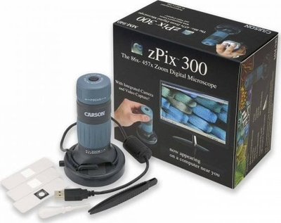 Дигитален микроскоп Carson zPix 300, 2MP, USB, со ЛЕД