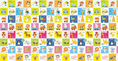 Tapet loje Bocioland Happy Day, 200x150 cm, shkumë XPE, dy anësh