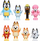 Сет фигурки Блуи 8 Figure Multipack, 8 фигурки, шарени