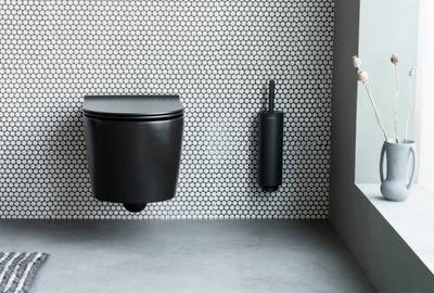 Четка за тоалет со држач Brabantia Mindset, рачка од челик, отпорна на корозија, сива Infinite