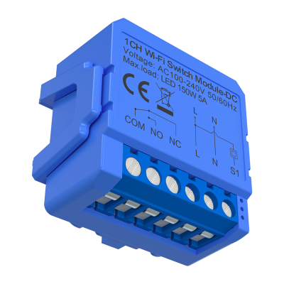 Modul kalimi WiFi 1-kanal inteligjent me kontakt DC pa tension Avatto WSM16-DC-1