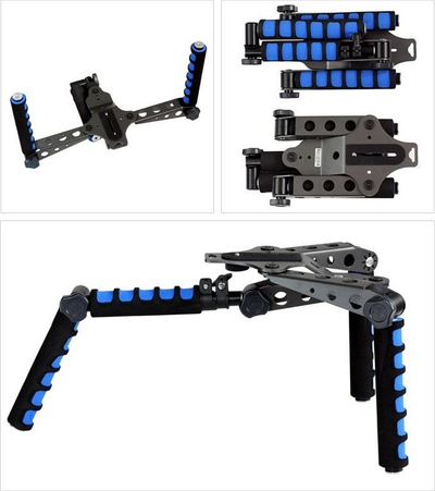 Рачен стабилизатор Micnova Tripod Steadycam, за DSLR и видео камери, легура од челик и алуминиум, црн