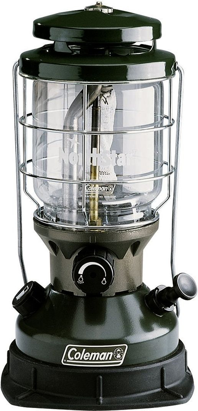 Llambë kampingu Coleman NorthStar Fuel, 200W, me benzinë, jeshile e errët