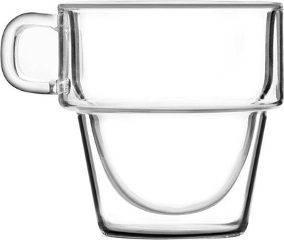 Set filxhanësh espresso termikë Vialli Design Senso, 6 copë, 150 ml, transparentë