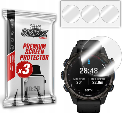 Film mbrojtës hidrogel për oren Garmin Descent Mk3 43mm, pakete me 3 copë, transparent