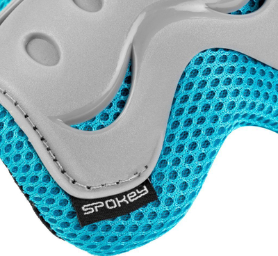 Set mbrojtëse për kyçet e dorës, bërrylit dhe gjurit Spokey Shield, L, i kaltër