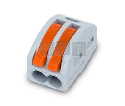 Lidhës elektrik TST ZU-402 T2UK, 2 dalje, 0.08-4mm², gri
