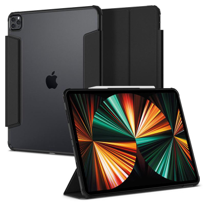 Kapak për iPad Pro 12.9" (2022/2021) Spigen Ultra Hybrid Pro, i zi