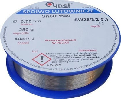 Tel saldimi Mojeledy SW26 3 2.5, 1.00mm, 100g, aliazh Sn60Pb40