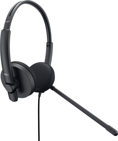 Kufje Dell WH1022, stereo, USB, me mikrofon që heq zhurmën, të zeza