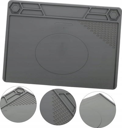 Tapi silikoni për saldim e servis, 350x220mm, i duron deri 500°C, gri