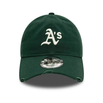 Kapelë New Era 9Twenty Oakland Athletics Distressed, me strehë të lakuar, e rregullueshme, jeshile
