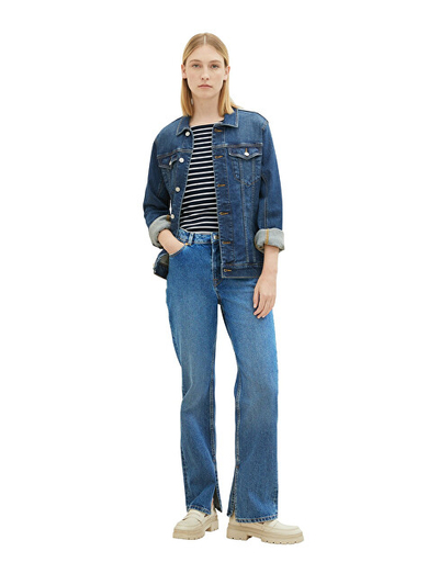 Bluzё Tom Tailor Regular Fit, bardhё/zezё