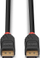 Kabllo DisplayPort Lindy 41168, 7.5m, 4K, e zezë