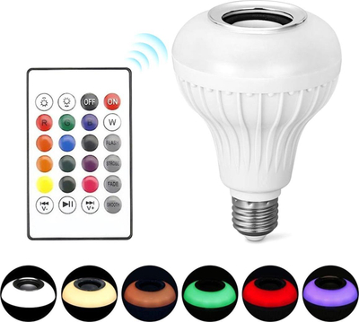 Llampë LED ZD7G RGB me bokës Bluetooth, 4.5W, bazë E27, e bardhë