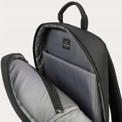 Çantë shpine për laptop Tucano BKBTK2, 16", material i ricikluar, e zezë