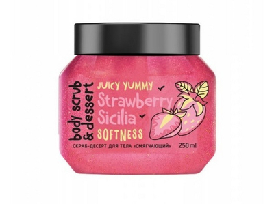 Skrab për trup Bisou Bio MonoLove Strawberry - Sicilia, 250 ml