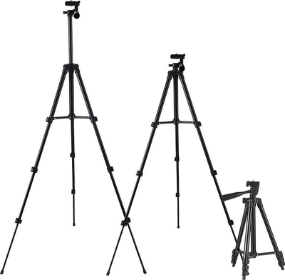 Tripod fotografik Mozos SF Entry, alumini, me mbajtëse telefoni, i zi
