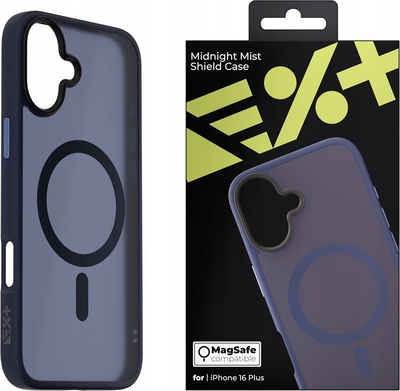 Kllapë Next One Mist Shield MagSafe për iPhone 16 Plus, gjysmë e tejdukshme, blu e errët