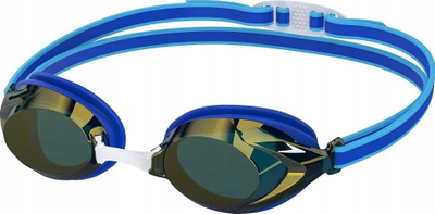 Syze noti Speedo Vanquisher 3.0 Junior, lente mirror, për kalamaj, blu ari