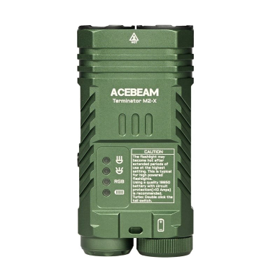 Elektrik dore Acebeam EDC Terminator M2 X, 3200 lumens, RGB, gri