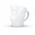 Filxhan porcelani Tassen Mug plus Handle, me dorezë, me fytyrë, i bardhë